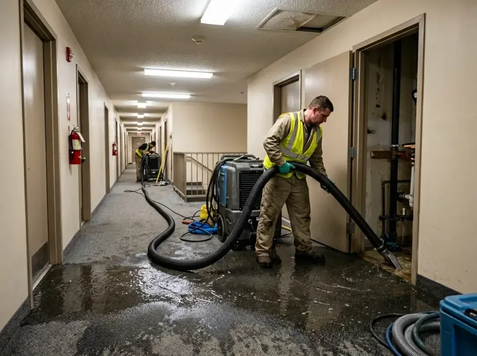multi-unit-apartment-hallway-f-005 — frequently asked questions, Emergency Burst Pipe Water Extraction & Removal in Oconomow…